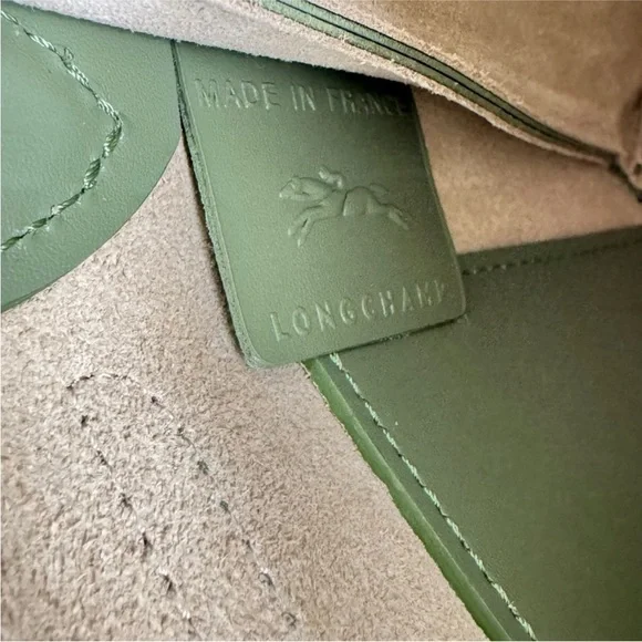 Longchamp Green Extra Small Leather Le Pliage Du Jardinier Bag